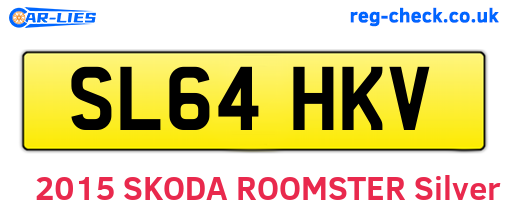 SL64HKV are the vehicle registration plates.