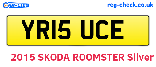 YR15UCE are the vehicle registration plates.