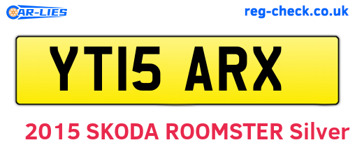 YT15ARX are the vehicle registration plates.