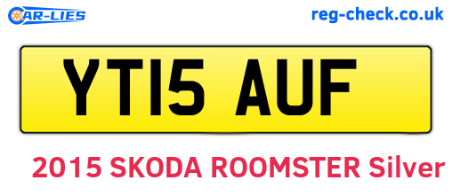 YT15AUF are the vehicle registration plates.