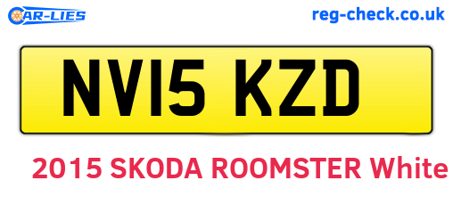NV15KZD are the vehicle registration plates.