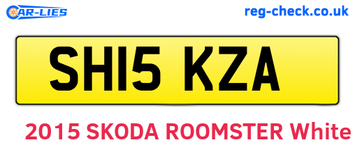 SH15KZA are the vehicle registration plates.