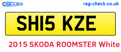 SH15KZE are the vehicle registration plates.