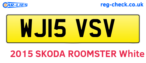 WJ15VSV are the vehicle registration plates.