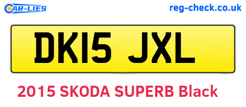 DK15JXL are the vehicle registration plates.