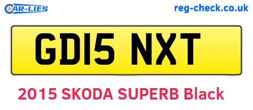GD15NXT are the vehicle registration plates.