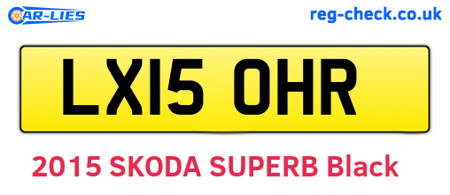 LX15OHR are the vehicle registration plates.