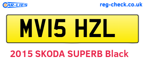 MV15HZL are the vehicle registration plates.