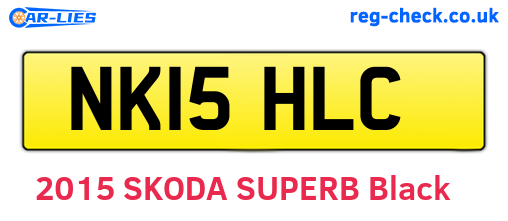 NK15HLC are the vehicle registration plates.