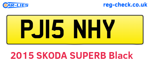 PJ15NHY are the vehicle registration plates.