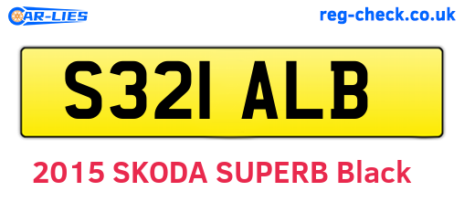 S321ALB are the vehicle registration plates.