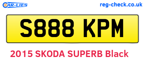 S888KPM are the vehicle registration plates.