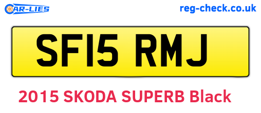 SF15RMJ are the vehicle registration plates.