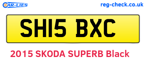 SH15BXC are the vehicle registration plates.