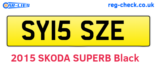 SY15SZE are the vehicle registration plates.
