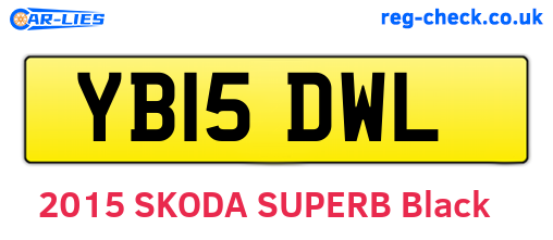 YB15DWL are the vehicle registration plates.