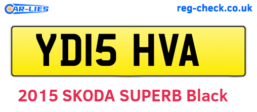 YD15HVA are the vehicle registration plates.