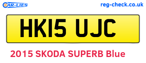 HK15UJC are the vehicle registration plates.