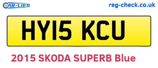 HY15KCU are the vehicle registration plates.