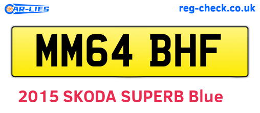 MM64BHF are the vehicle registration plates.