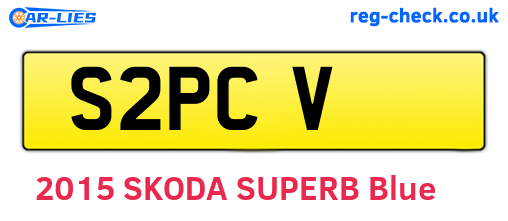 S2PCV are the vehicle registration plates.