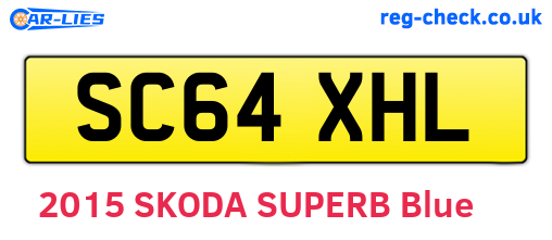 SC64XHL are the vehicle registration plates.