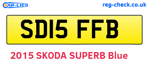 SD15FFB are the vehicle registration plates.