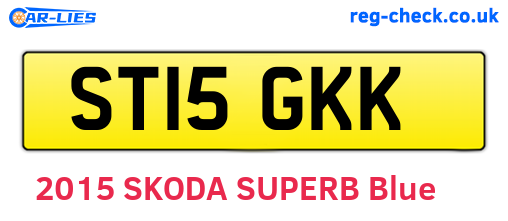 ST15GKK are the vehicle registration plates.