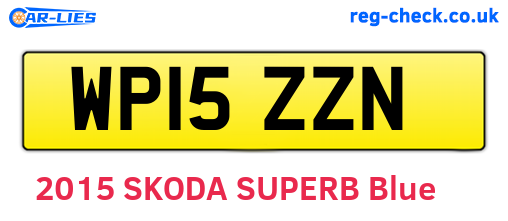 WP15ZZN are the vehicle registration plates.