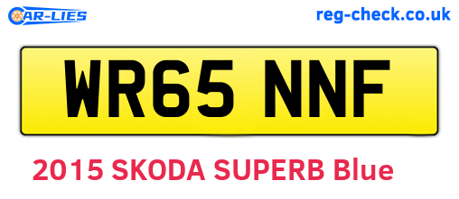 WR65NNF are the vehicle registration plates.