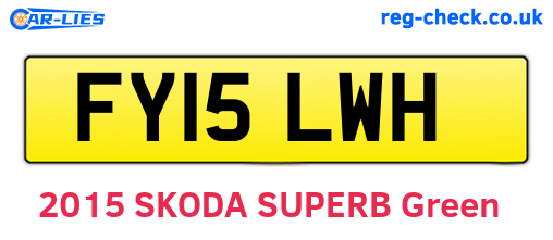 FY15LWH are the vehicle registration plates.