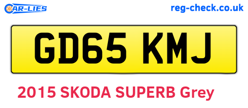 GD65KMJ are the vehicle registration plates.