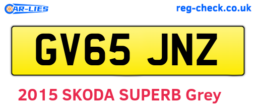GV65JNZ are the vehicle registration plates.