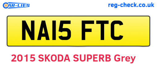 NA15FTC are the vehicle registration plates.