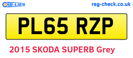 PL65RZP are the vehicle registration plates.