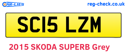 SC15LZM are the vehicle registration plates.