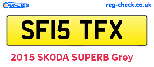SF15TFX are the vehicle registration plates.