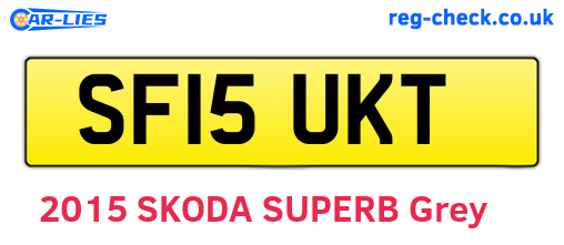 SF15UKT are the vehicle registration plates.