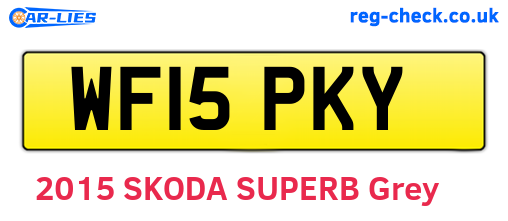 WF15PKY are the vehicle registration plates.