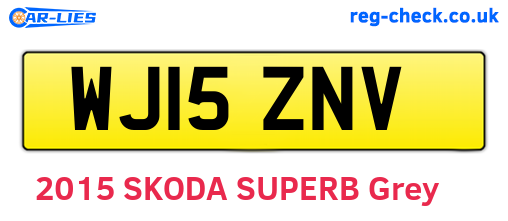 WJ15ZNV are the vehicle registration plates.