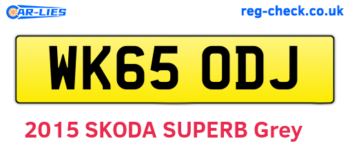 WK65ODJ are the vehicle registration plates.