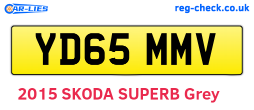 YD65MMV are the vehicle registration plates.