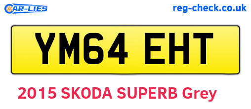 YM64EHT are the vehicle registration plates.