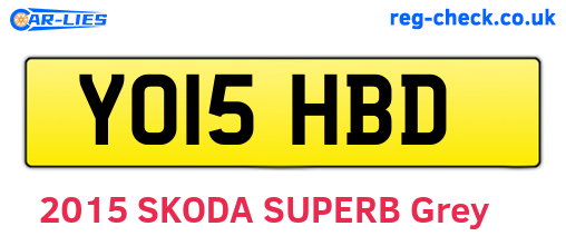 YO15HBD are the vehicle registration plates.