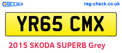 YR65CMX are the vehicle registration plates.