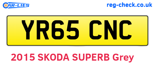YR65CNC are the vehicle registration plates.