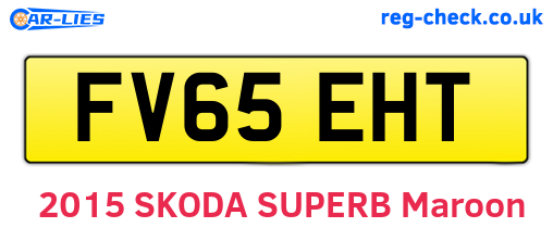 FV65EHT are the vehicle registration plates.
