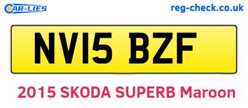 NV15BZF are the vehicle registration plates.
