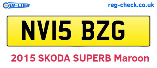 NV15BZG are the vehicle registration plates.