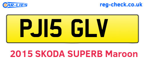 PJ15GLV are the vehicle registration plates.